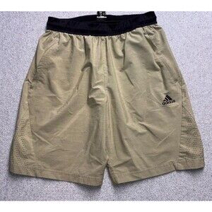Adidas Men’s Medium Tan Performance Training Athletic Shorts - Running Gym